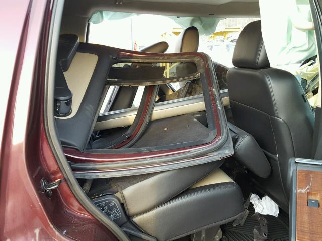 1FMEU74E38UA92648 - 2008 FORD EXPLORER E MAROON photo 6