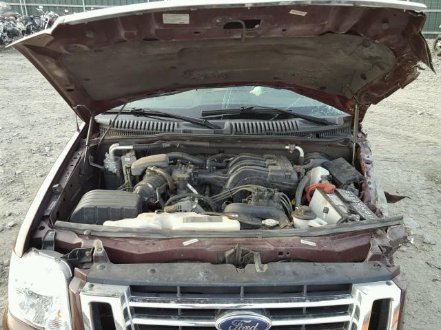 1FMEU74E38UA92648 - 2008 FORD EXPLORER E MAROON photo 7