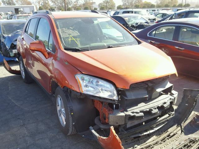 KL7CJLSB0FB166040 - 2015 CHEVROLET TRAX 1LT ORANGE photo 1