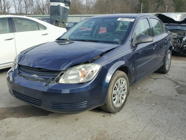 1G1AS58HX97144688 - 2009 CHEVROLET COBALT LS BLUE photo 2