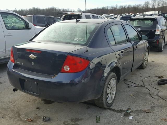 1G1AS58HX97144688 - 2009 CHEVROLET COBALT LS BLUE photo 4