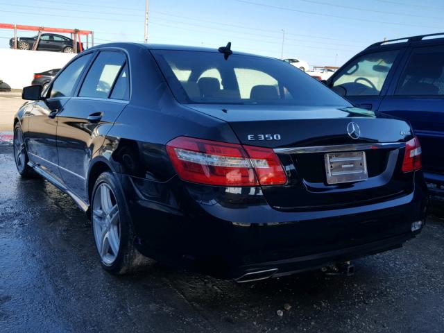 WDDHF8JB0DA748351 - 2013 MERCEDES-BENZ E 350 4MAT BLACK photo 3