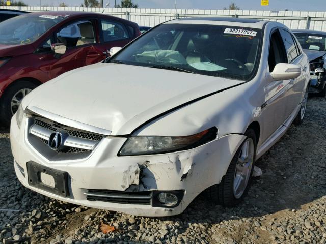 19UUA66297A045518 - 2007 ACURA TL WHITE photo 2