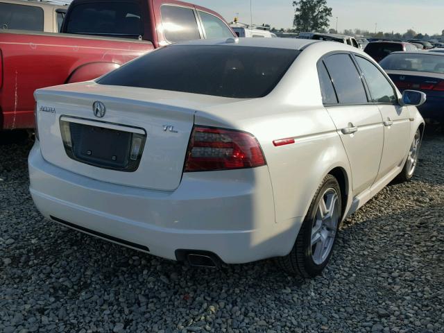 19UUA66297A045518 - 2007 ACURA TL WHITE photo 4