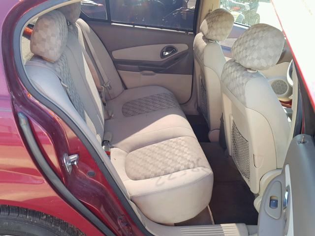 1G1ZS58N67F119217 - 2007 CHEVROLET MALIBU LS მუქწითელი ფოტო 6