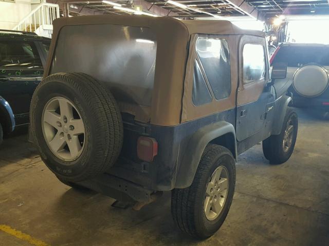 1J4FY19S9VP450123 - 1997 JEEP WRANGLER / BLUE photo 4