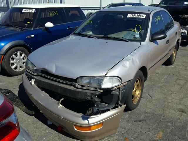 1Y1SK5282VZ461539 - 1997 GEO PRIZM LSI BEIGE photo 2