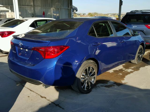 5YFBURHE2HP726770 - 2017 TOYOTA COROLLA L BLUE photo 4