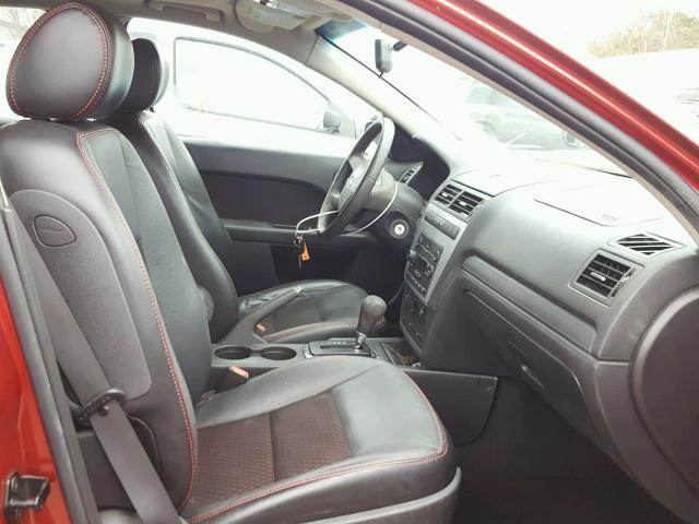 3FAHP07Z77R137097 - 2007 FORD FUSION SE RED photo 5