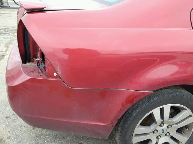 3FAHP07Z77R137097 - 2007 FORD FUSION SE RED photo 9