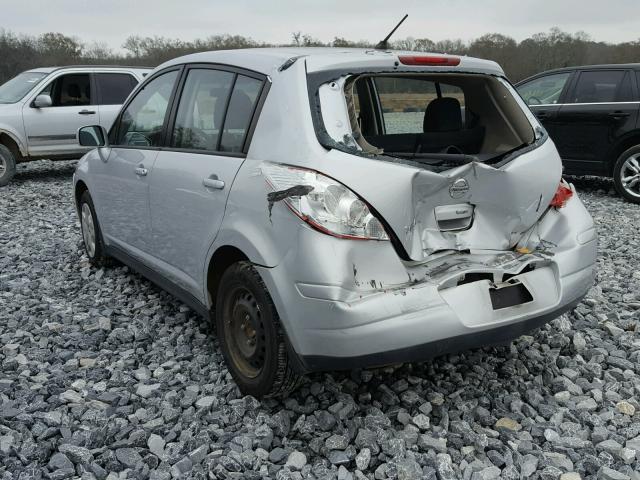 3N1BC1CPXBL397143 - 2011 NISSAN VERSA S SILVER photo 3