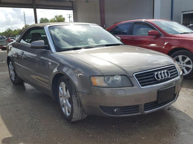 WAUAC48H84K001045 - 2004 AUDI A4 1.8 CAB BROWN photo 1