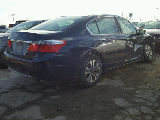 1HGCR2F32DA258456 - 2013 HONDA ACCORD LX BLUE photo 4