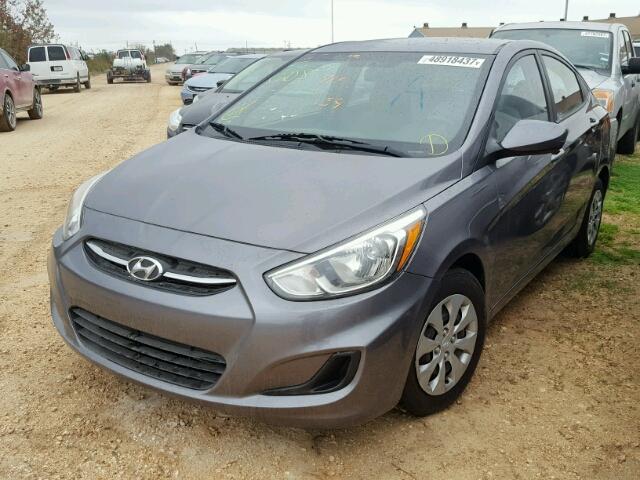 KMHCT4AE8FU802797 - 2015 HYUNDAI ACCENT GLS GRAY photo 2