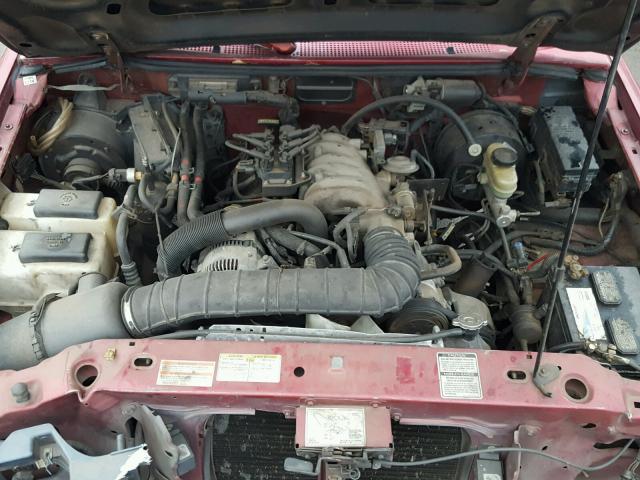 4F4CR16U1TTM11419 - 1996 MAZDA B3000 CAB MAROON photo 7