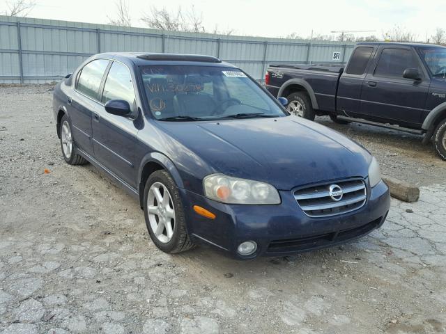 JN1DA31A22T302787 - 2002 NISSAN MAXIMA GLE BLUE photo 1