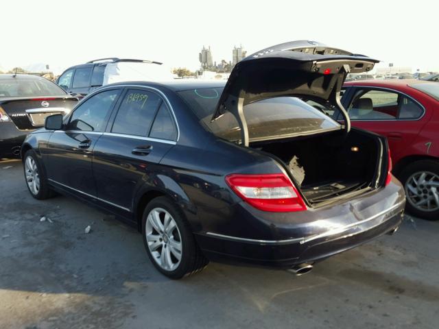 WDDGF54X68R015665 - 2008 MERCEDES-BENZ C 300 BLUE photo 3