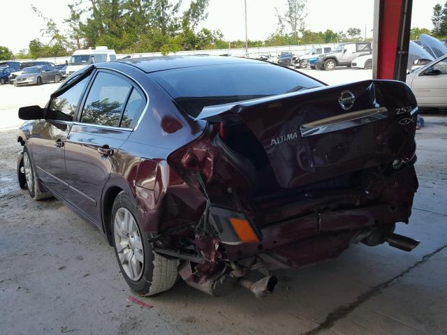 1N4AL2AP1AN476965 - 2010 NISSAN ALTIMA BAS BURGUNDY photo 3