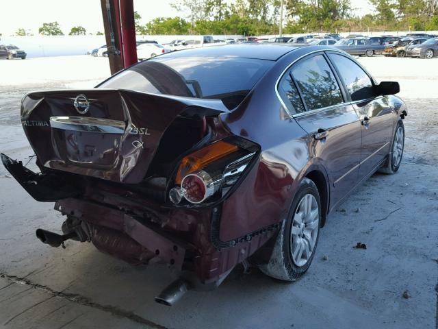 1N4AL2AP1AN476965 - 2010 NISSAN ALTIMA BAS BURGUNDY photo 4