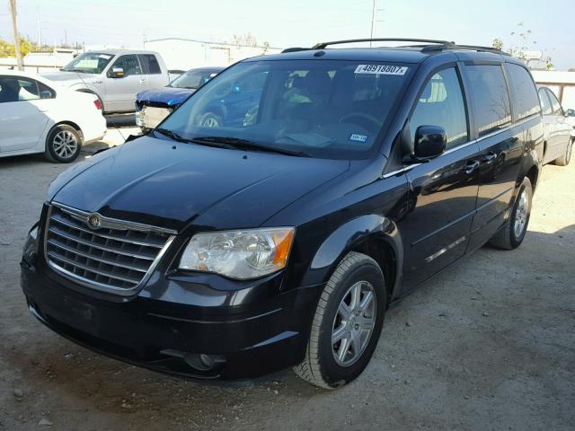 2A8HR54P68R657277 - 2008 CHRYSLER TOWN & COU BLACK photo 2