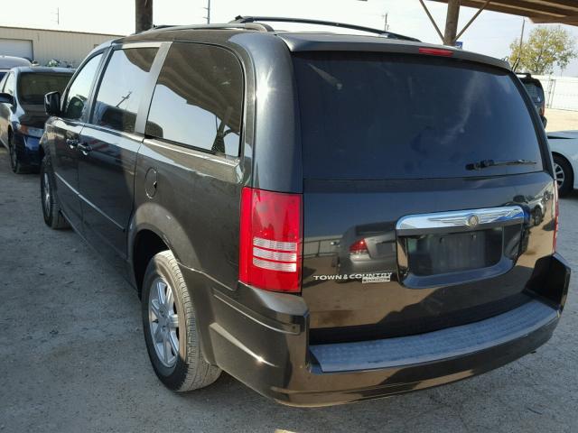 2A8HR54P68R657277 - 2008 CHRYSLER TOWN & COU BLACK photo 3