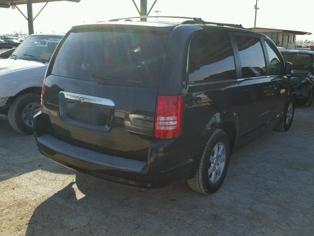 2A8HR54P68R657277 - 2008 CHRYSLER TOWN & COU BLACK photo 4