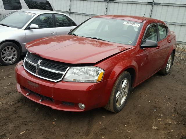 1B3LC56BX9N523621 - 2009 DODGE AVENGER SX RED photo 2