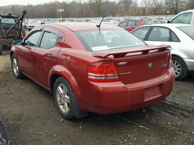 1B3LC56BX9N523621 - 2009 DODGE AVENGER SX RED photo 3