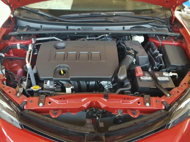 5YFBURHE0HP675687 - 2017 TOYOTA COROLLA L RED photo 7