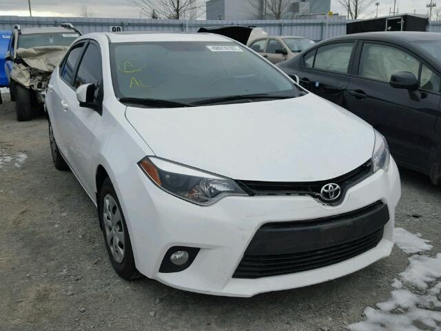 2T1BURHE7EC018512 - 2014 TOYOTA COROLLA L WHITE photo 1