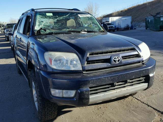 JTEBU14R048018724 - 2004 TOYOTA 4RUNNER SR BLUE photo 1