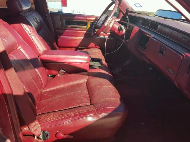 1G6CD5334L4372221 - 1990 CADILLAC DEVILLE RED photo 5