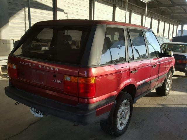 SALPV1446VA355185 - 1997 LAND ROVER RANGE ROVE RED photo 4