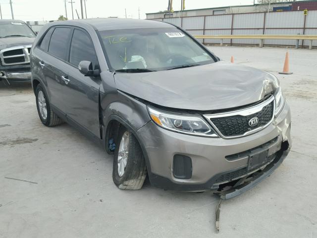 5XYKT4A63EG424249 - 2014 KIA SORENTO LX GRAY photo 1