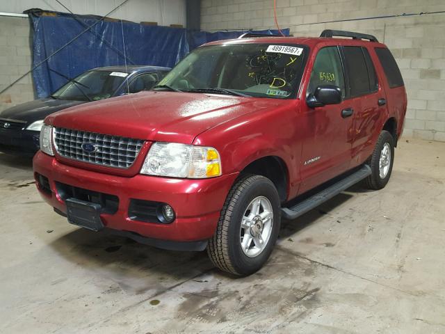 1FMZU73E65ZA09036 - 2005 FORD EXPLORER X MAROON photo 2