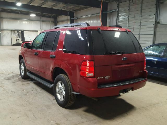 1FMZU73E65ZA09036 - 2005 FORD EXPLORER X MAROON photo 3