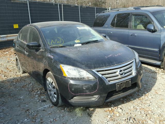 1N4AB7AP2DN907396 - 2013 NISSAN SENTRA S BLACK photo 1