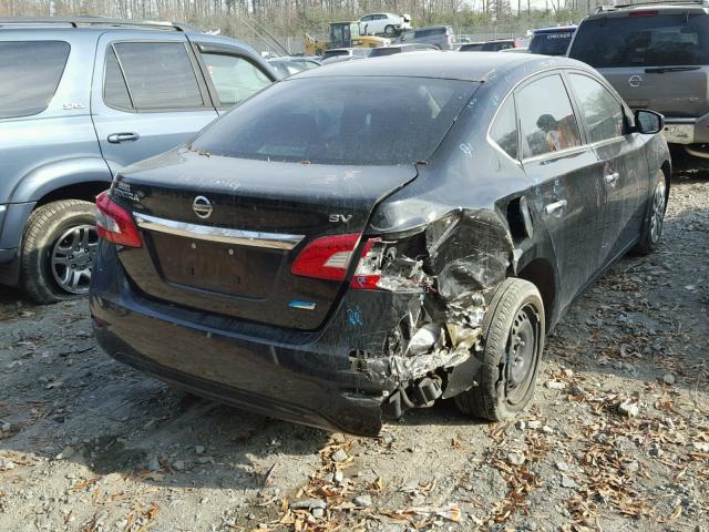 1N4AB7AP2DN907396 - 2013 NISSAN SENTRA S BLACK photo 4