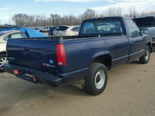 1GTDC14Z9RZ552841 - 1994 GMC SIERRA C15 BLUE photo 4