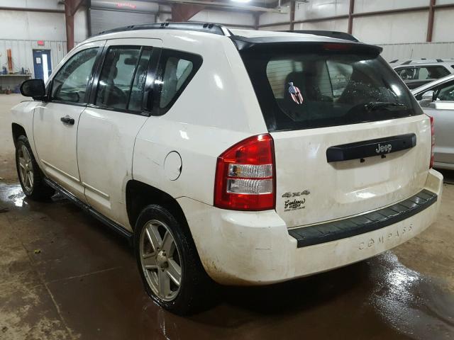 1J8FF47W98D707606 - 2008 JEEP COMPASS SP კრემისფერი ფოტო 3