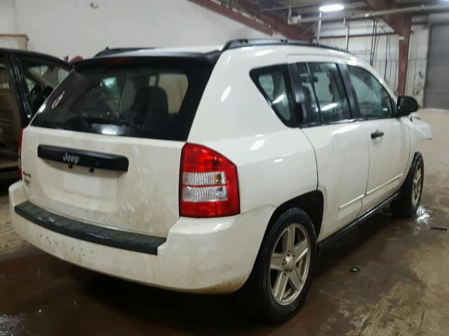 1J8FF47W98D707606 - 2008 JEEP COMPASS SP CREAM photo 4