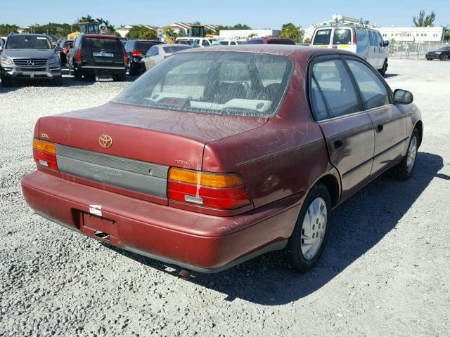 2T1AE09B6RC060202 - 1994 TOYOTA COROLLA LE RED photo 4