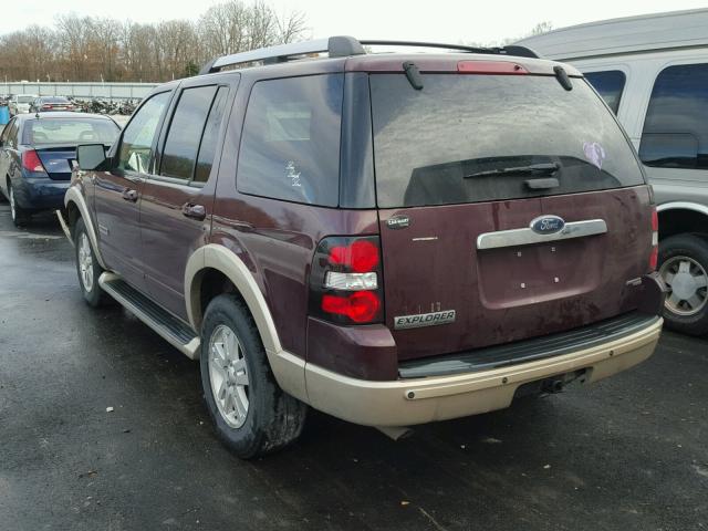 1FMEU74E76ZA08203 - 2006 FORD EXPLORER E BURGUNDY photo 3