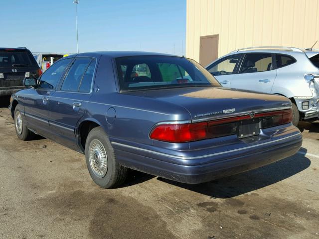 2MELM74W9TX670983 - 1996 MERCURY GRAND MARQ BLUE photo 3