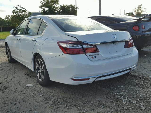 1HGCR2F32HA240495 - 2017 HONDA ACCORD LX WHITE photo 3