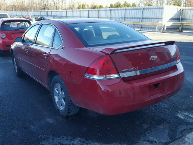 2G1WT58N989162430 - 2008 CHEVROLET IMPALA LT RED photo 3