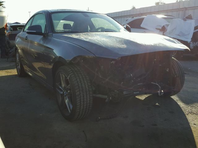 WBA1F5C59FV343468 - 2015 BMW 228 I GRAY photo 1