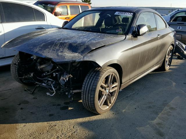 WBA1F5C59FV343468 - 2015 BMW 228 I GRAY photo 2