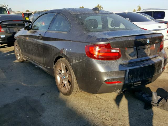 WBA1F5C59FV343468 - 2015 BMW 228 I GRAY photo 3