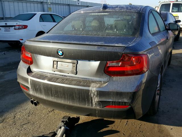 WBA1F5C59FV343468 - 2015 BMW 228 I GRAY photo 4